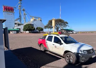 Caminhonete da Hexa em unidade do agronegócio